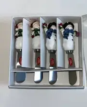 Snowman Butter/Cheese Spreaders Set of 4