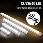 Wireless LED Closet Light PIR Motion Sensor USB Rechargeable Strip Cabinet Lamp