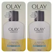 2×Olay 150ml Complete UV Protection Moisture Lotion for Face