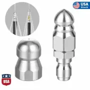 Pressure Washer 3/8" 1/4'' Male Drain Sewer Cleaning Pipe Jetter Rotating Nozzle