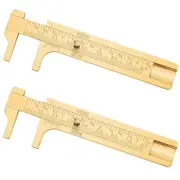 2 Pcs Brass Vernier Caliper Pocket Handy Measuring Mini Tool...