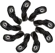 Golf Iron Covers,Golf Headcovers 9X | Number Alphabet Design Golf Equipment, Sports Fan Club in All Weather Conditions for All Brands Driver