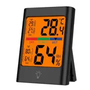 Accurate Temperature and Humidity Meter for Home Use with Backlit Display