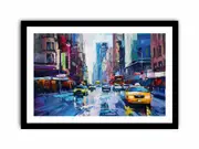Sydney Street Framed print Art Poster