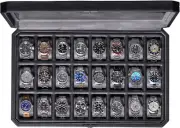 24 Slot Watch Case with Lock – Luxury Watch Box to Display and Organize Your Col