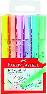 Faber-Castell Pastel Slim Highlighter Wallet Of 6, 158117