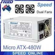 SPEED Micro ATX-480W Computer PSU - SFX / Micro ATX PC Power Supply
