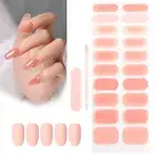 20 Pcs Semi Cured Gel Nail Strips Gel Nail Sticker Gel Cured Nail Strips Gel