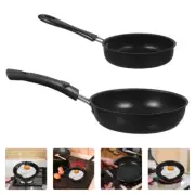 2 Pcs Fried Egg Cooker Square Frying Pan Griddle Pan Frying Pan Skillet