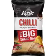 Kettle Chilli Chips Large Family Big Share Bag 300g