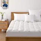 1000Gsm Bamboo Memory Resistant Ball Fibre Mattress Topper Covered Underlay Prot