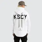 [Kiss Chacey] Omega Dual Curved Hoodie Optical White