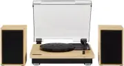 Crosley CR6043A-NA Brio Bluetooth Turntable Shelf System with Included Speak...