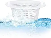 Skimmer Basket for Over-Ground Pool - Swim Pool Strainer Basket | Residential Use Floating Stain Leaves Remover Replacement with Handle for Hotel Apartment Home Water Maintenance