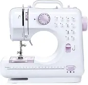 Lightweight Electric Sewing Machine,Mini Portable Sewing Machine, 12 Stitches 2 Speed Heavy Duty Sew Machine with Foot Pedal, Electric Handheld Embroidery Overlock Quick Household Sewing Tool