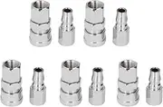 5 Sets Air Coupler Stainless Steel Quick Connect Fittings, Plugs, Easy Install for Industrial, Automotive, Air Compressors (1/4 Inner Silk (SF+PF-20))