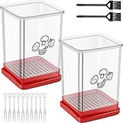 2pcs Cup Slicer Cutter with Push Plate Compact Fruits Slicer Cup Multifunctional Speed Cup Slicer Easy to Use Egg Slicers Cup Slicer Cutter for Fruits Fruits Slicer Cup for Home