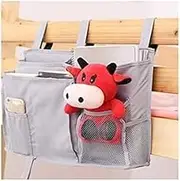 Hanging Storage Organiser Bag，Bedside Hanging Pocket Organiser Bedside Caddy,Bedroom Dorm Room Classroom Storage Bedside Storage Book TV Remote Mobile Bunk Bed Cad (Color : OneColor, Size : 2PCS)