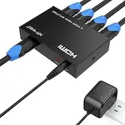 MT-ViKI HDMI Splitter 1 in 4 Out, 1x4 Power HDMI Splitter 4 Ports w/AC Adapter Austrila Standard, 4Kx2K@30Hz 3D Full HD Distributor for PS4 Fire Stick HDTV