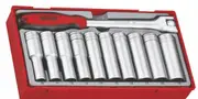 Teng TT1211 - Deep Socket Set 1/2" Drive 11 Piece Metric
