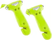 AICEL Car Safety Hammer, 2PCS Window Glass Breaker and Seat Belt Cutter, 3-in-1 Multifunctional Emergency Escape Tool, Car Accessories Emergency Escape Hammer Gifts for Family Women Children