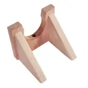 Solid Wood Classical Guitar Hanger | Unfinished Red Oak