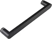 Glass Door Bathroom Door Handle, Stainless Steel Shower Pull Push Door Handles, Shower Door Knobs Grab Bar Towel Bar Single (400mm)