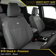 BYD Shark 6 - XP7 Heavy-Duty Canvas 2x Front Seat Covers (Made to Order)