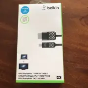 BELKIN MACBOOK TO HDTV CABLE MINI DISPLAYPORT 3.6 M 12 FT 4K