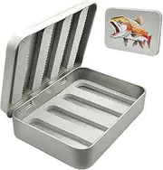 Fly Fishing - Trout Hook Box, Double Sided Bait Box | Large Capacity Metal Fly Fishing Bait Box Tackle Box for Bait, Org