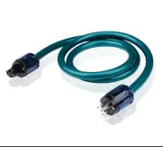 Pure Copper +Silver Plated Mixed Conductor Cord US Plug HIFI Audio Power Cable