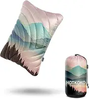 hotkoko Camping Pillow,Supportive Compressible Travel Pillow Large Size Lightweight Camp Pillow with Storage Bag for Camping,Hiking,Backpacking,Airplane