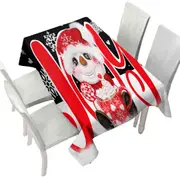 Christmas Joy Snowman Hot Cocoa Mug Tablecloth