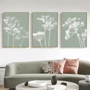 Sage Green 3 sets Poster Wall Art