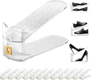Copidrum Clear Shoe Slot Organizers 12Pack Shoe Stacker Organizer for Closet Shoe Rack Space Saver Storage Shoe Holder Organization