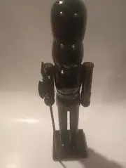 Nutcracker Black W/Spear Holidays Christmas Decor 14" Tall
