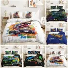 King Of The Dinosaurs Dino Roar Cartoon Dinosaurs Doona Duvet Quilt Cover Set