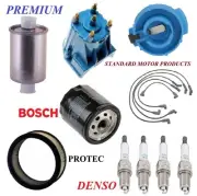 Tune Up Kit Filters Cap Wire Spark Plugs For PONTIAC GRAND AM L4 2.5L 1985-1986