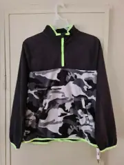 Wonder Nation Boy's Super Soft Fleece 1/4 Zip Pullover Size XL 14-16 Husky NEW