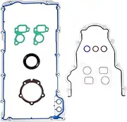 Oil Pan Gasket & Timing Cover Gasket Set, TCS45993 12612350 OS30693R 12633904 OS32241, Compatible with Chevy Silverado 1500 Tahoe, for GMC Sierra, for GM 4.8L 5.3L 6.0L 6.2L 5.7L V8 Engine
