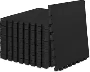 Portable 72 Sq Ft EVA Foam Puzzle Mat - 1" Thick for Home Gym & Play Areas
