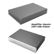 Aluminum Amplifier Chassis DAC Cabinet Enclosure DIY Case Box 259×168×43mm