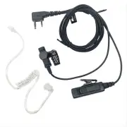 PTT Mic Surveillance Earpiece Headset for Kenwood Walkie Talkie Two Way Radio
