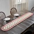 Table Runner Celebration Jute Americana 13x72 Oval Star Kitchen Decor VHC Brands