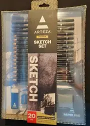 20pc Sketch Set - Complete Artist Kit for Ultimate Sketching Precision