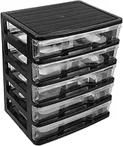 WEKADRIN Stylish Plastic Drawers Multi-layer Storage Box under Desk Organizer Small Drawer for Makeup Office