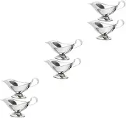 ULTECHNOVO Sets Gravy Boat Spout Metal Sauce Cup Mini Pitcher Dishwasher Safe for Easy Cleaning Pcs