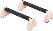 SVCEQZE Push up Bar, Push up Handles for Floor Stands, 2X Workout Equipment with Ergonomic Wooden Grips for Calisthenics, Fitness Training
