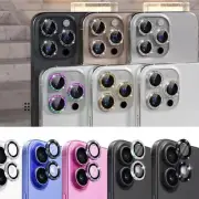 Glitter Bling Metal Ring Camera Lens Protector For iPhone 16 Pro Max 15 14 13