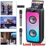 JYX Party Karaoke Machine,Bluetooth Speaker,For Birthday Party Audio with 2 Mics